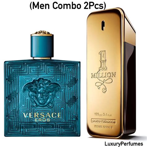 Versace Eros edp vs paco rabanne one million edt 